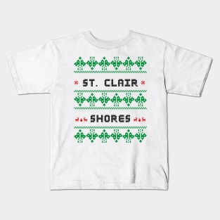 St. Clair Shores Ugly Sweater Design Kids T-Shirt